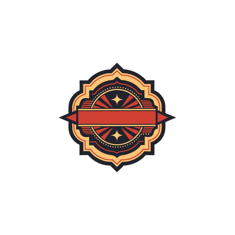 A vintage style logo for a restaurant vector