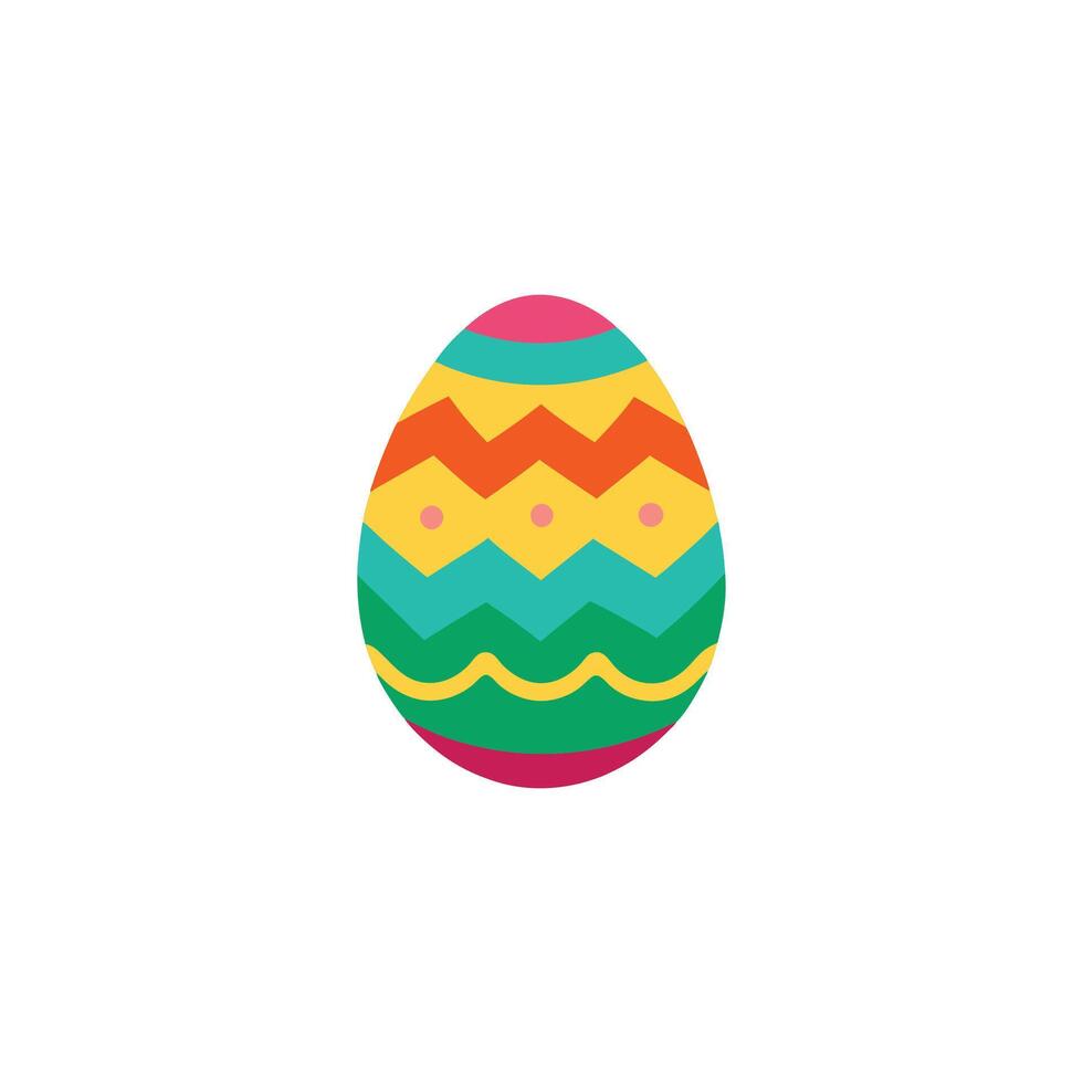 Easter egg flat design illustration vector