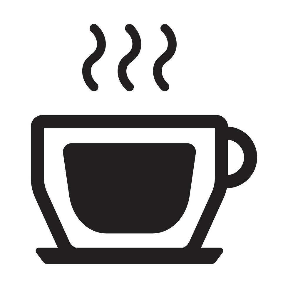 hot drink icon on white background vector