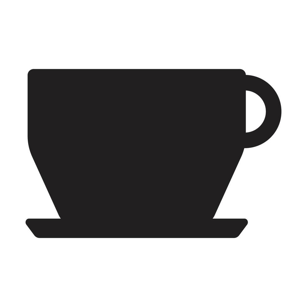 a cup icon on white background vector