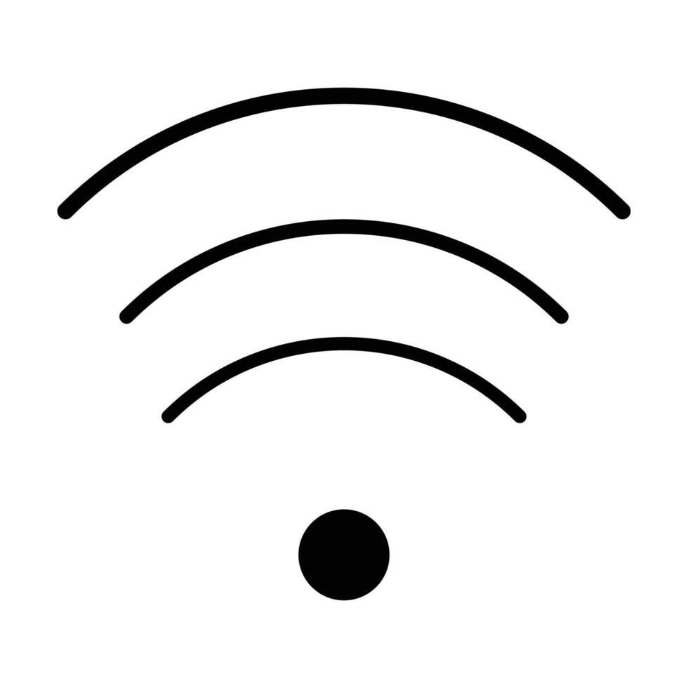 wifi icon on white background, wi-fi network vector