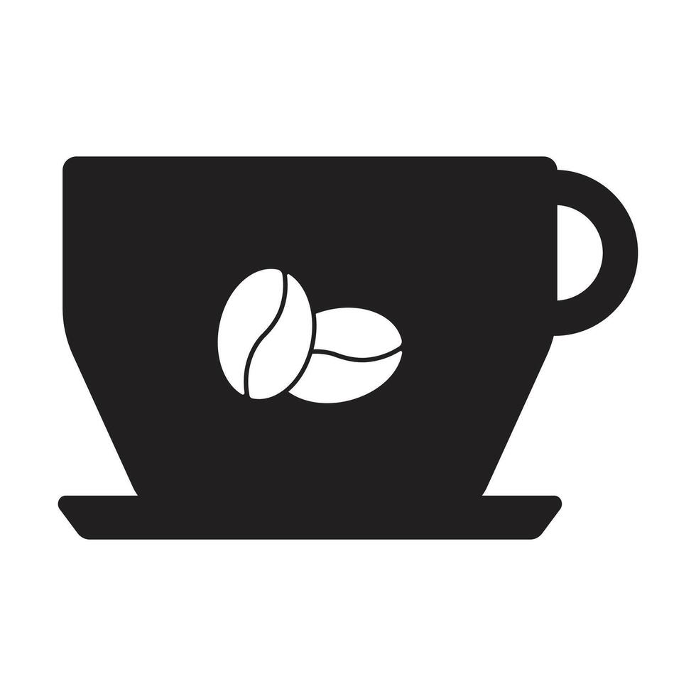 a Coffee cup icon on white background, cafe vector