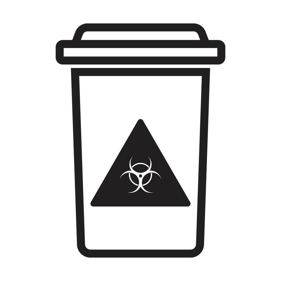 Medical Waste Disposal bin vector