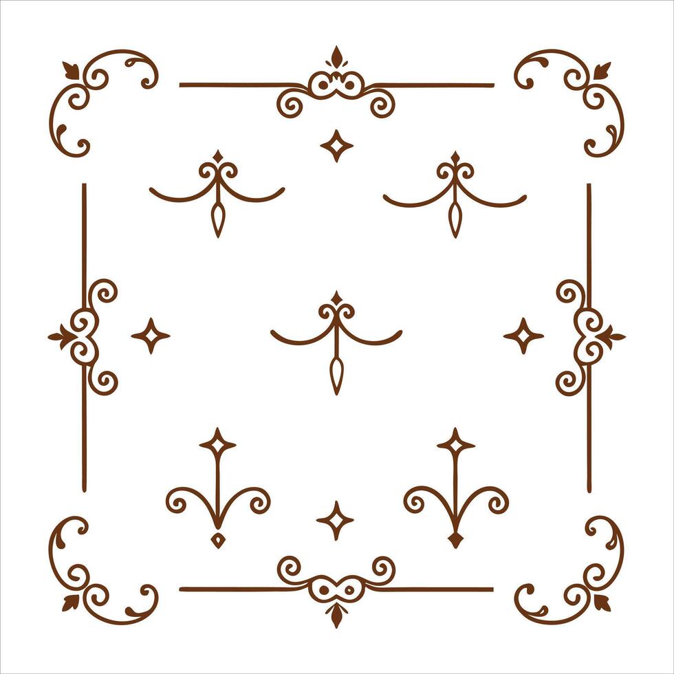Decorative frame elements vector