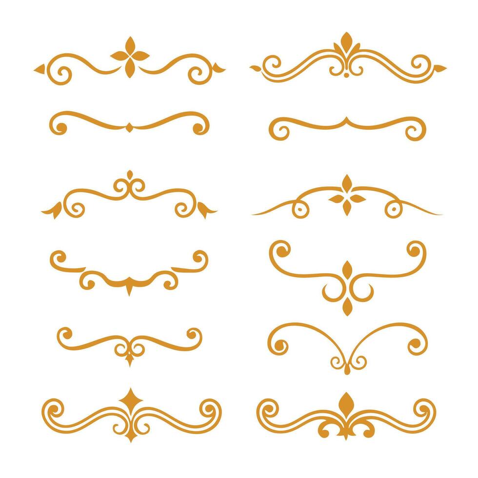 Set of decorative elements vector