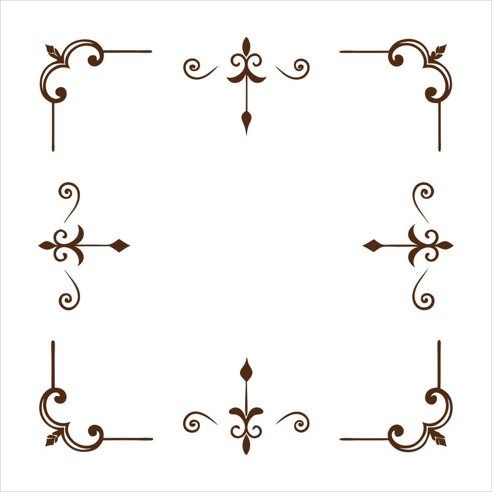 Decorative frame with ornate design vector