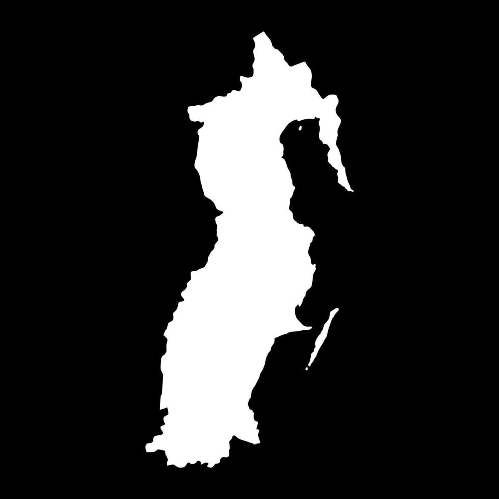 Analanjirofo region map, administrative division of Madagascar. illustration. vector