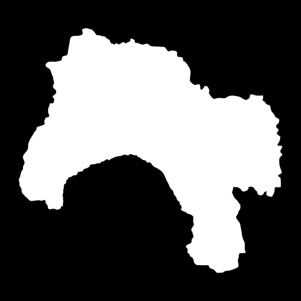 Ihorombe region map, administrative division of Madagascar. illustration. vector