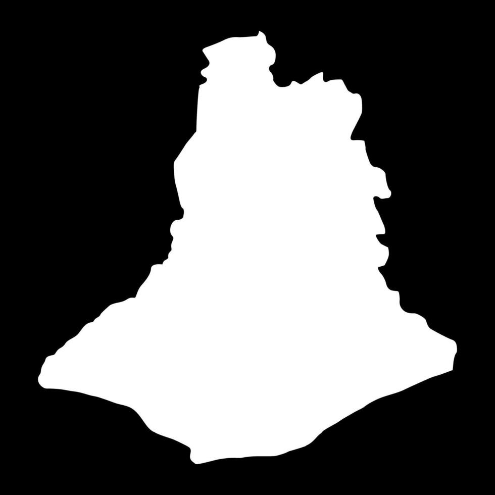 Androy region map, administrative division of Madagascar. illustration. vector