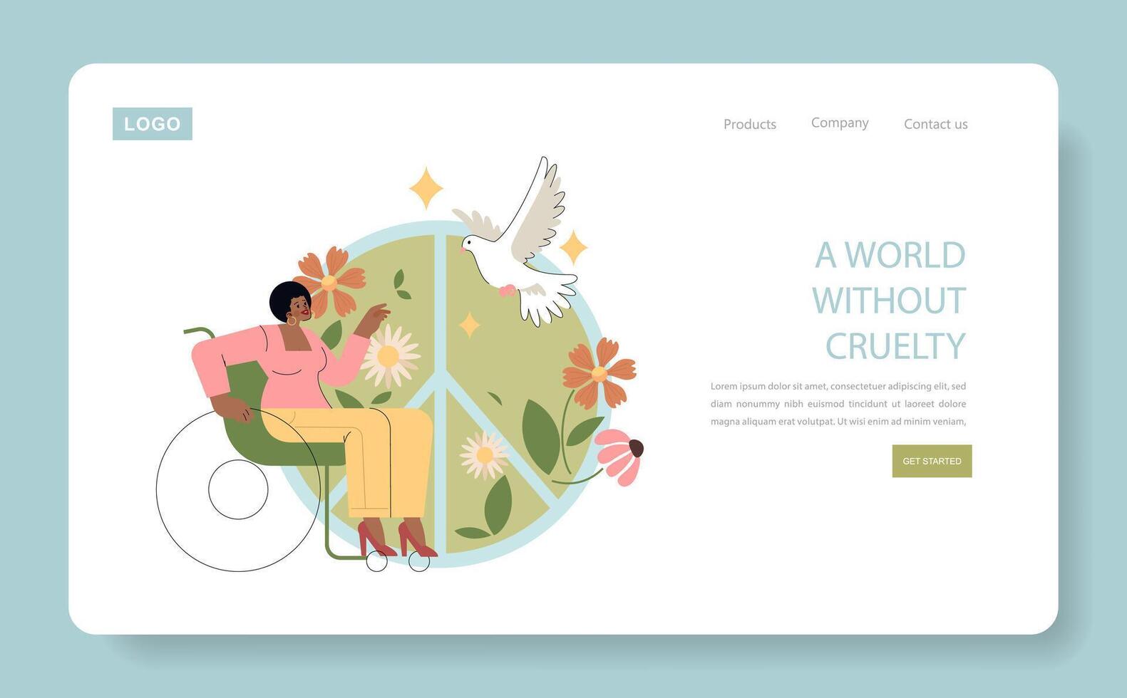 World Vegan Day. Flat Illustration vector