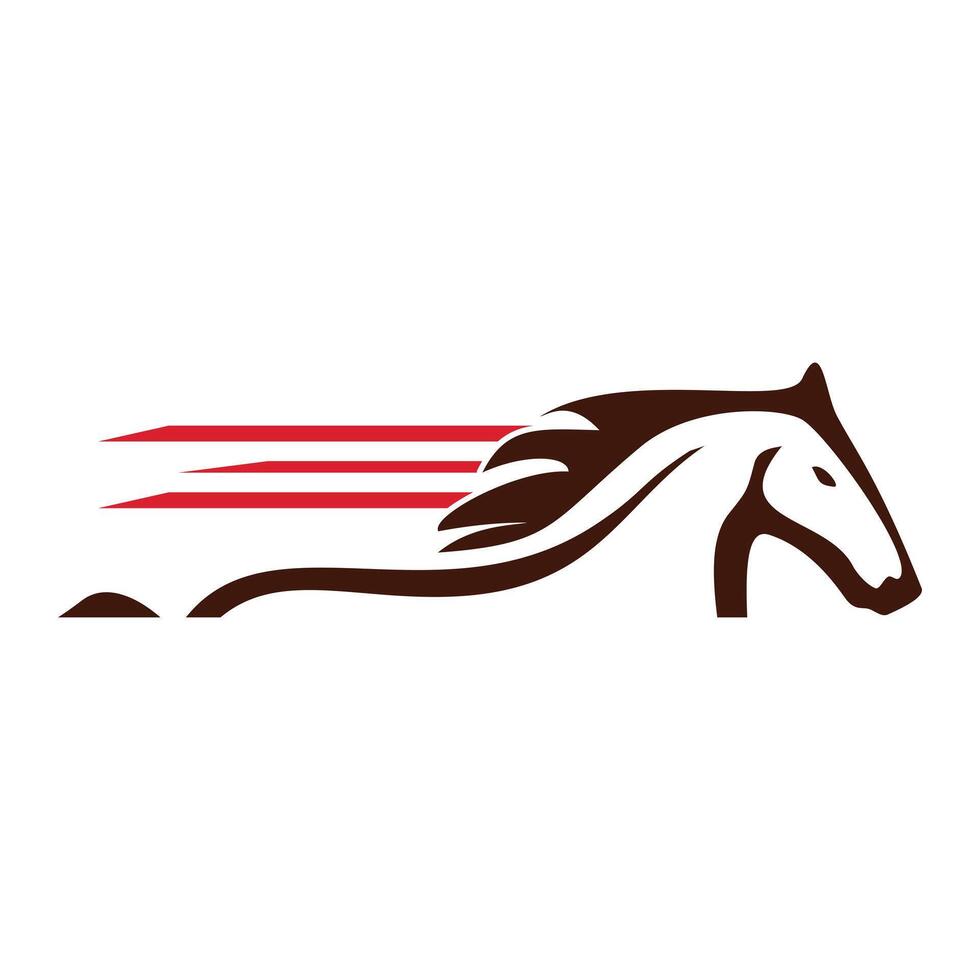 dynamic gallop logo design template vector