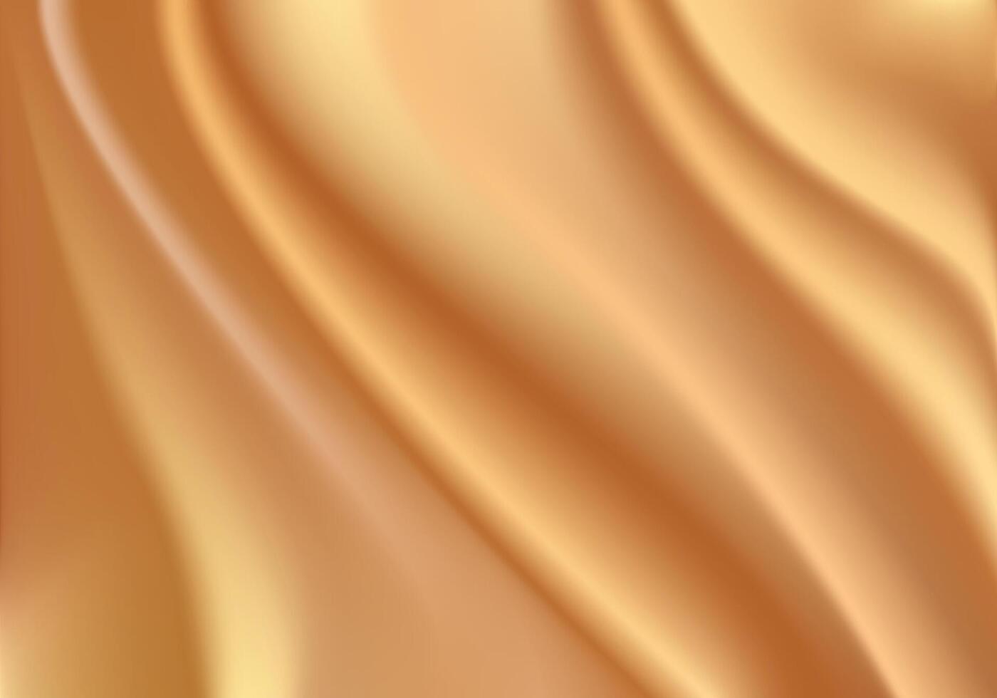 Silk background Design for product advertising for catalog. Gold silk background. Gold fabric background. smooth texture . vector