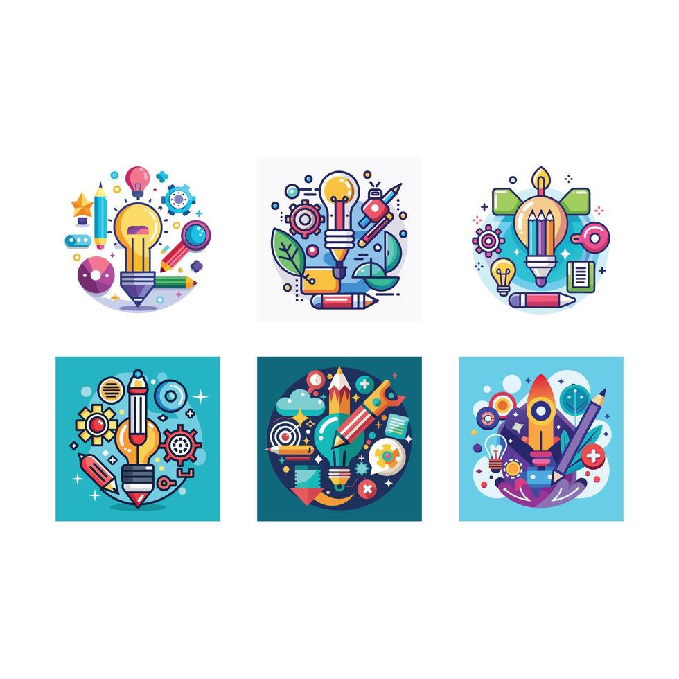 Creative and Line Art Design for Graphic Projects vector