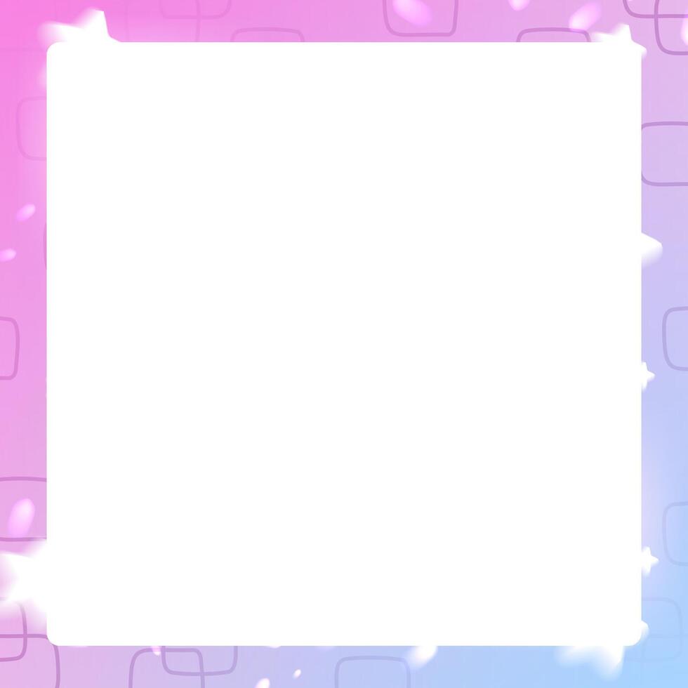 Square Post template. Purple gradient with a soft stars with white Overlay Background. Text-Friendly Background. Stock illustration in realistic style. vector