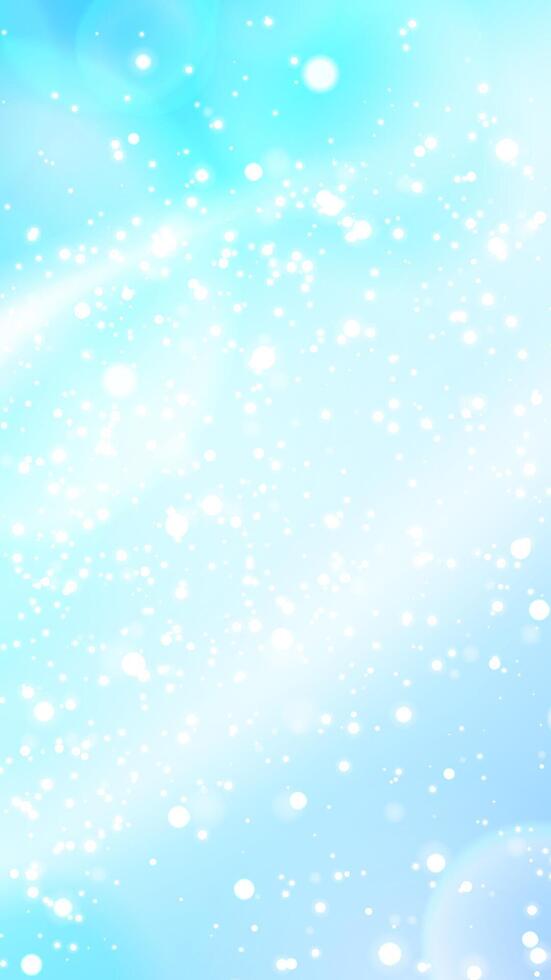Blue sky story background with white flash lights. Lens camera effect. Stock illustration in realistic anime style. Can be used as wallpaper. vector