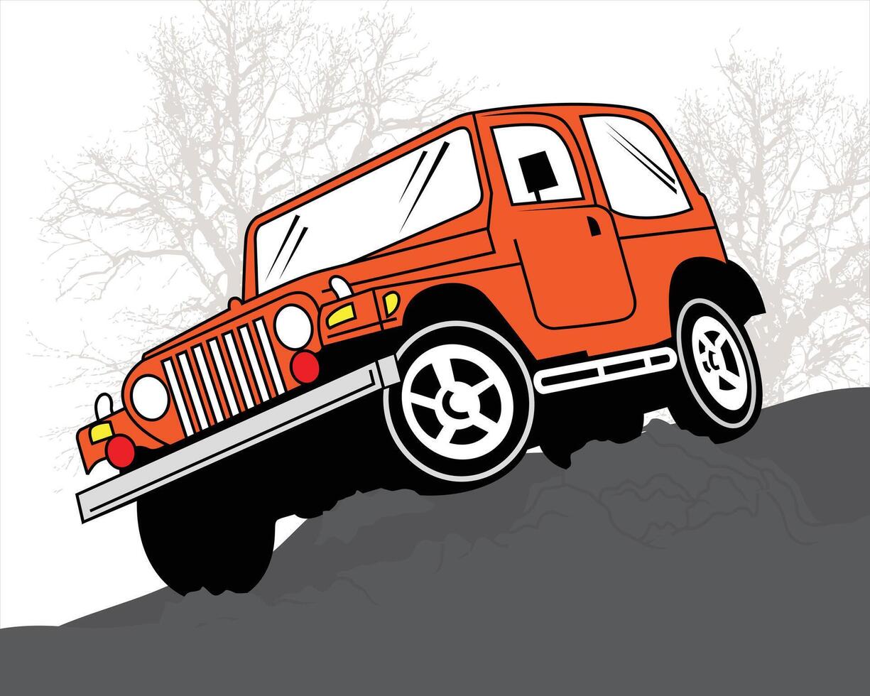 offroad car illustration design vector