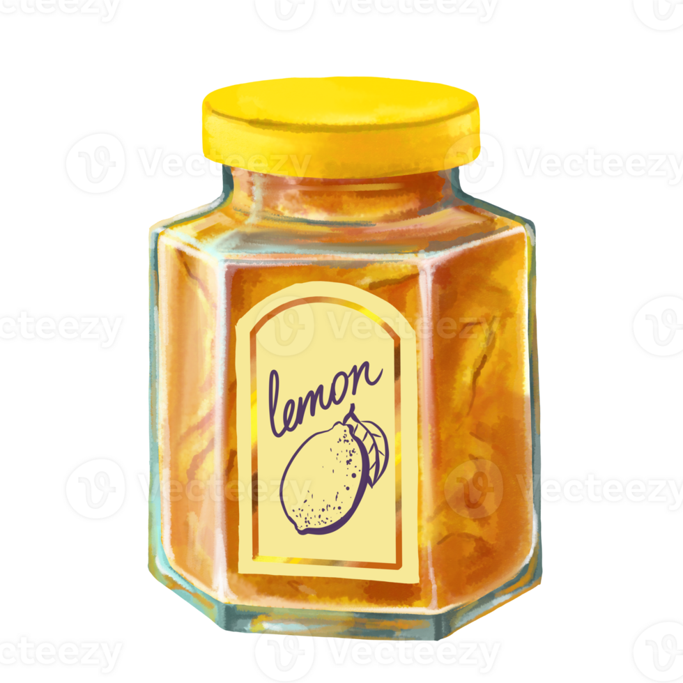 Can with Lemon jam png