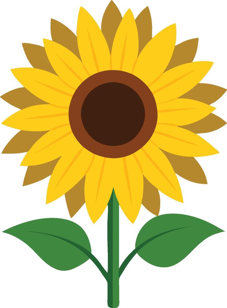 Sunflower icon isolated on white background vector