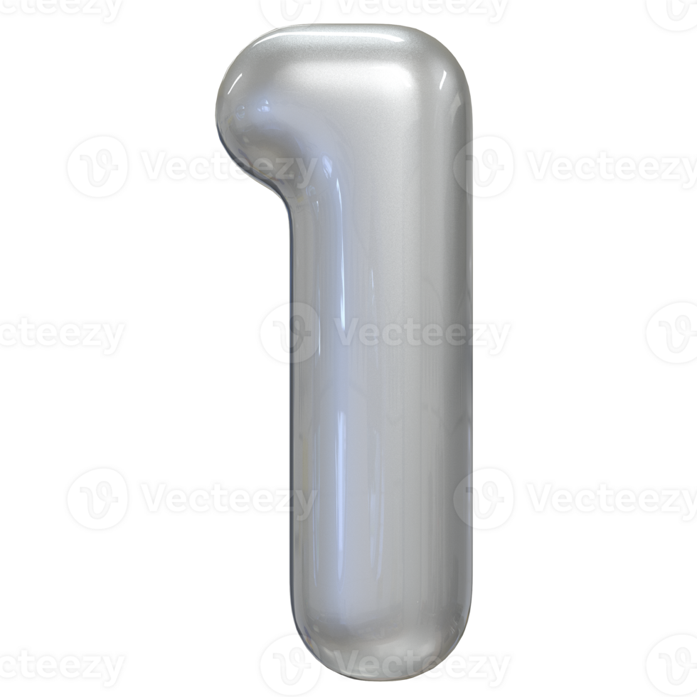 Silver Number 1 51785527 PNG