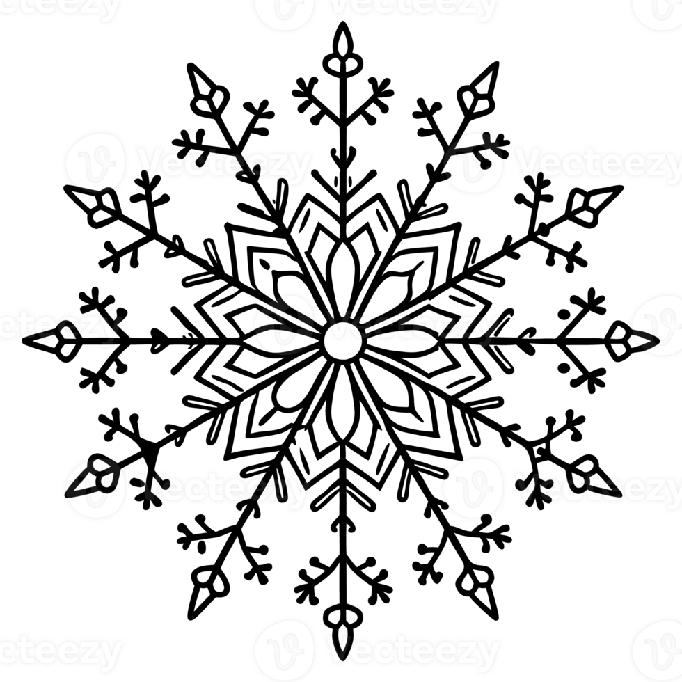 Christmas Snowflake Background. png