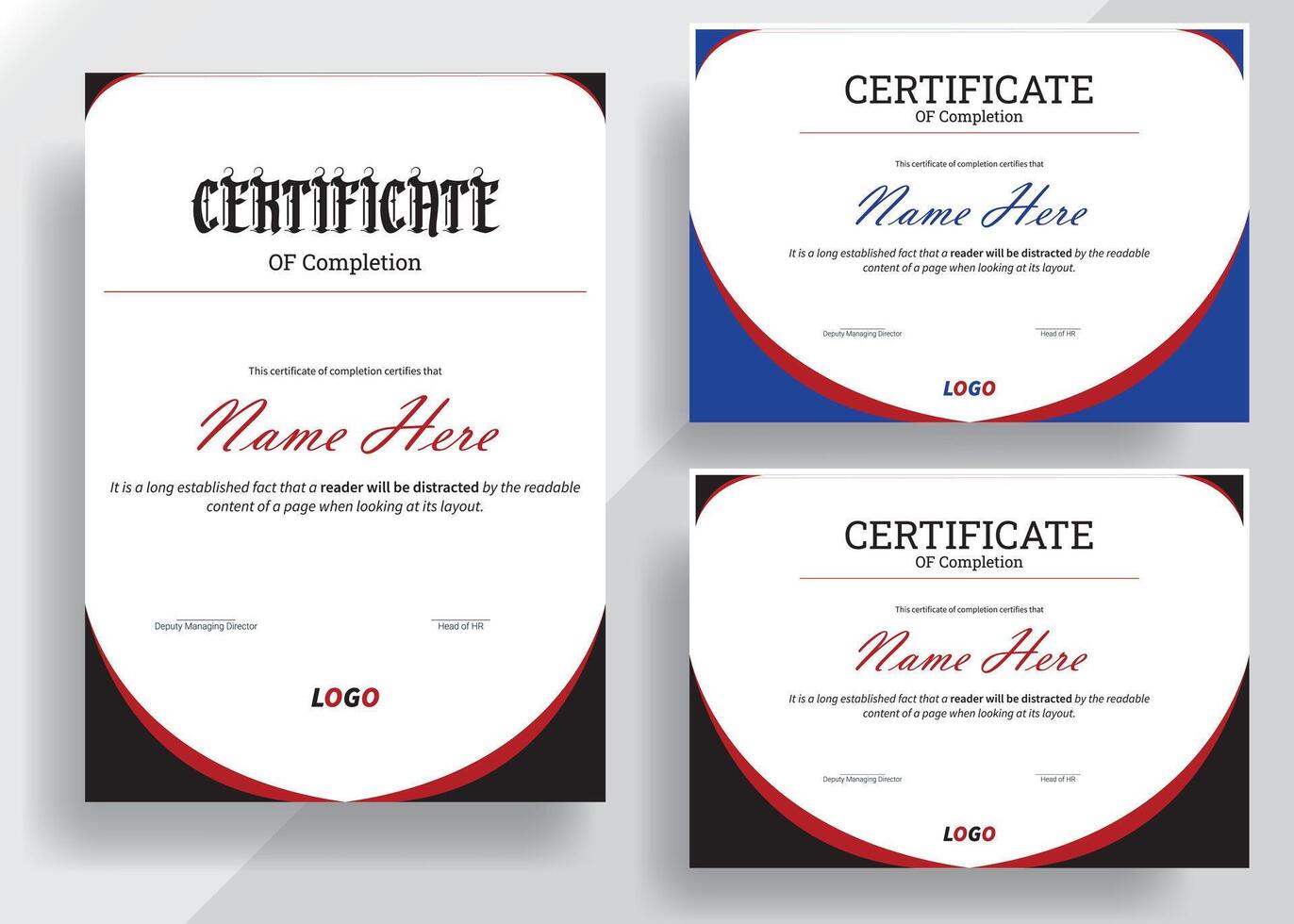 Diploma Certificate Design, Modern certificate of achievement template. Awards diploma background. vector