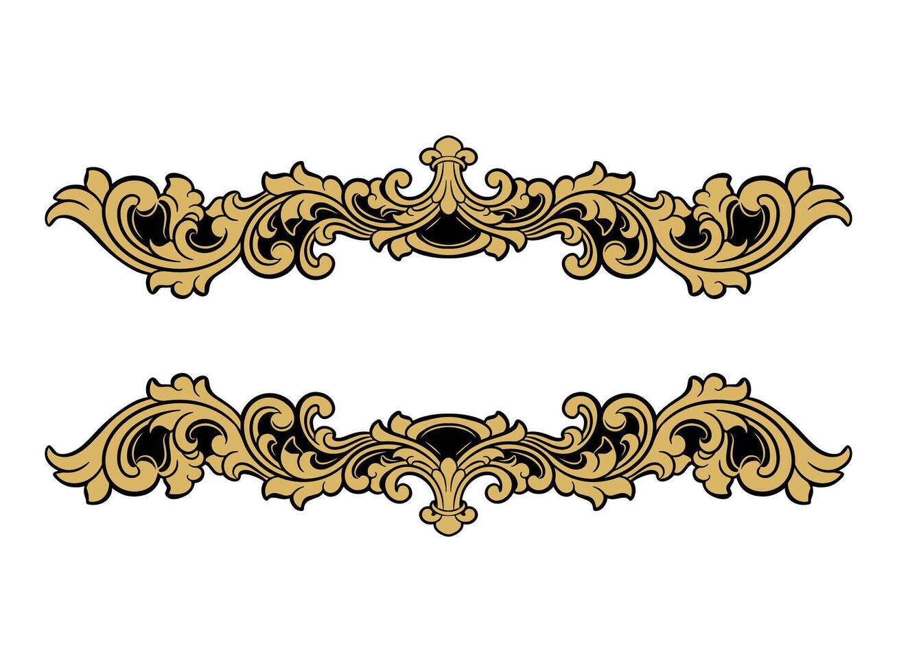 frame Ornament wedding decoration vector