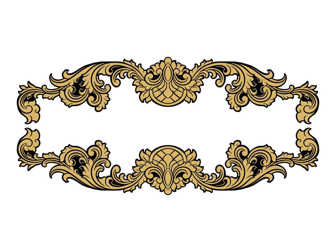 frame ornament vintage classic element decoration vector