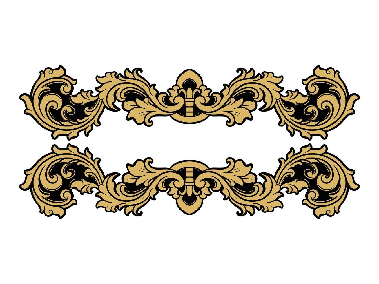 ornament frame wedding decoration vector