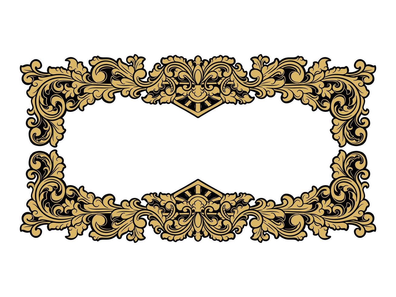 frontera diseño ornamento Boda decoración vector
