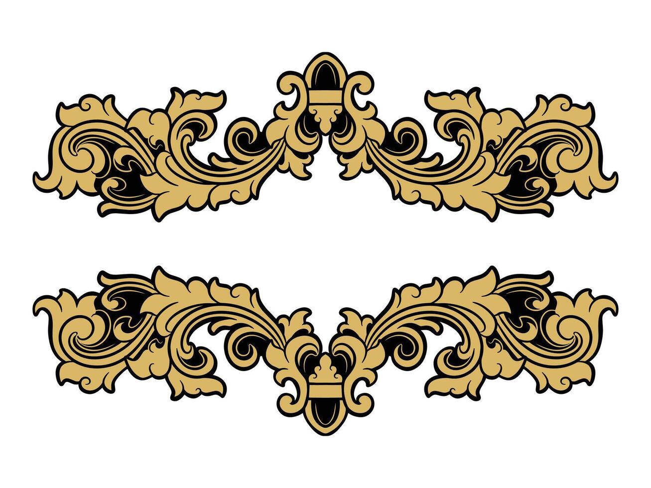 classic vintage ornament frame vector