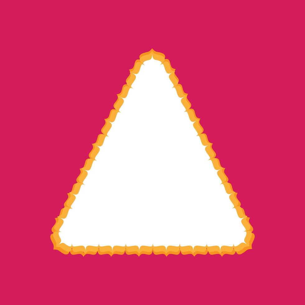 Decorative elegant Triangle frame design that you can use in invitations, packaging, posts, banners, and more, you This is also perfect for sale and festive banners. vector