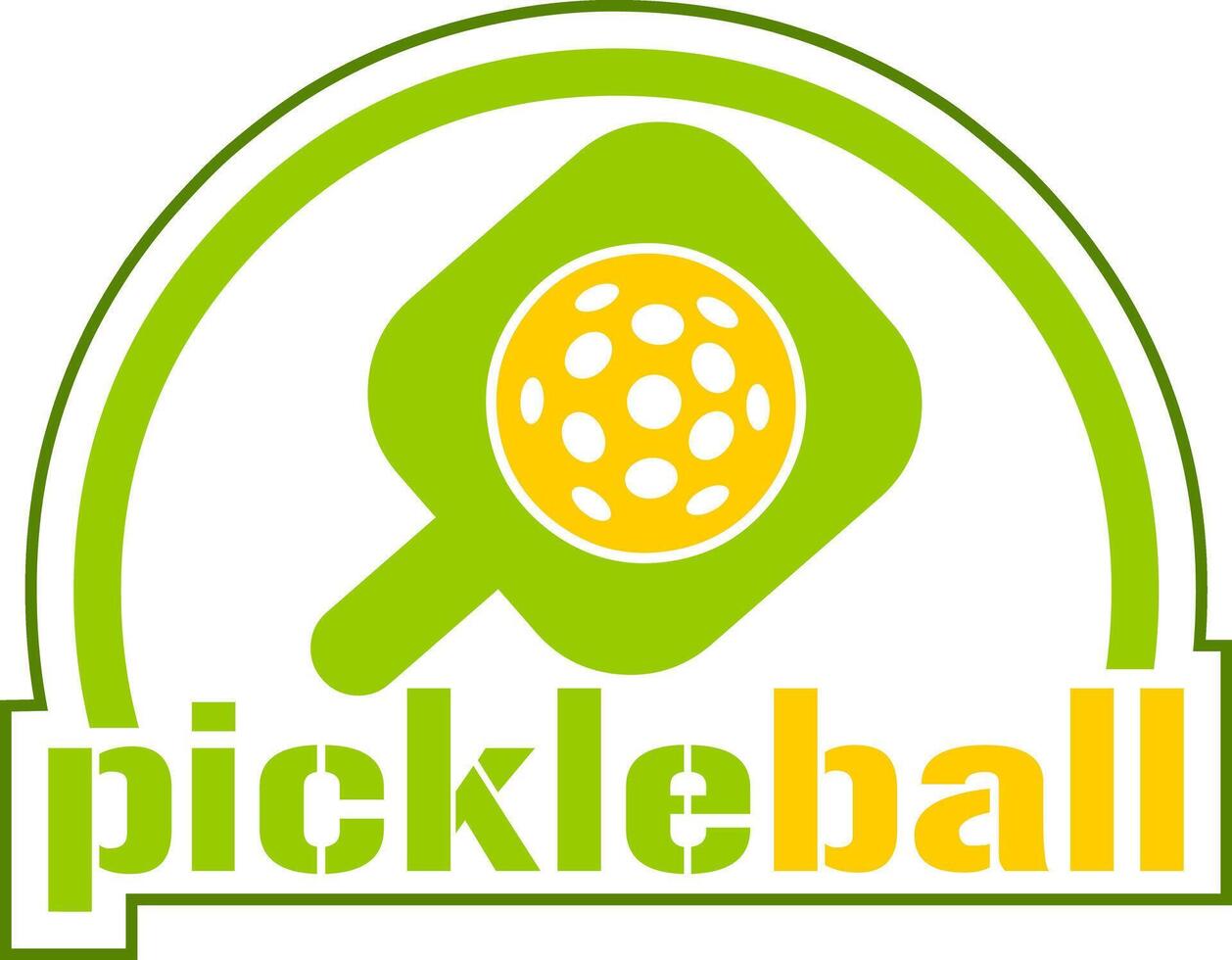 PickleBall Graphic Design Logo vector