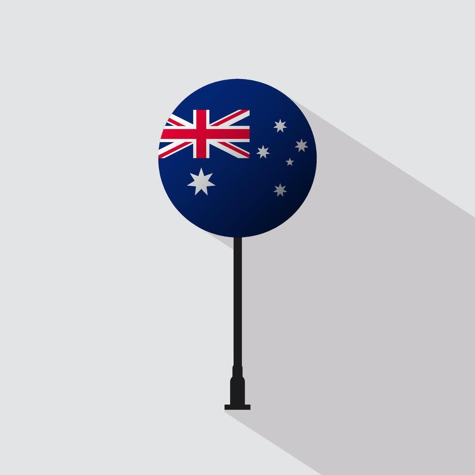 Australia Circle Sign Flag Illustration vector