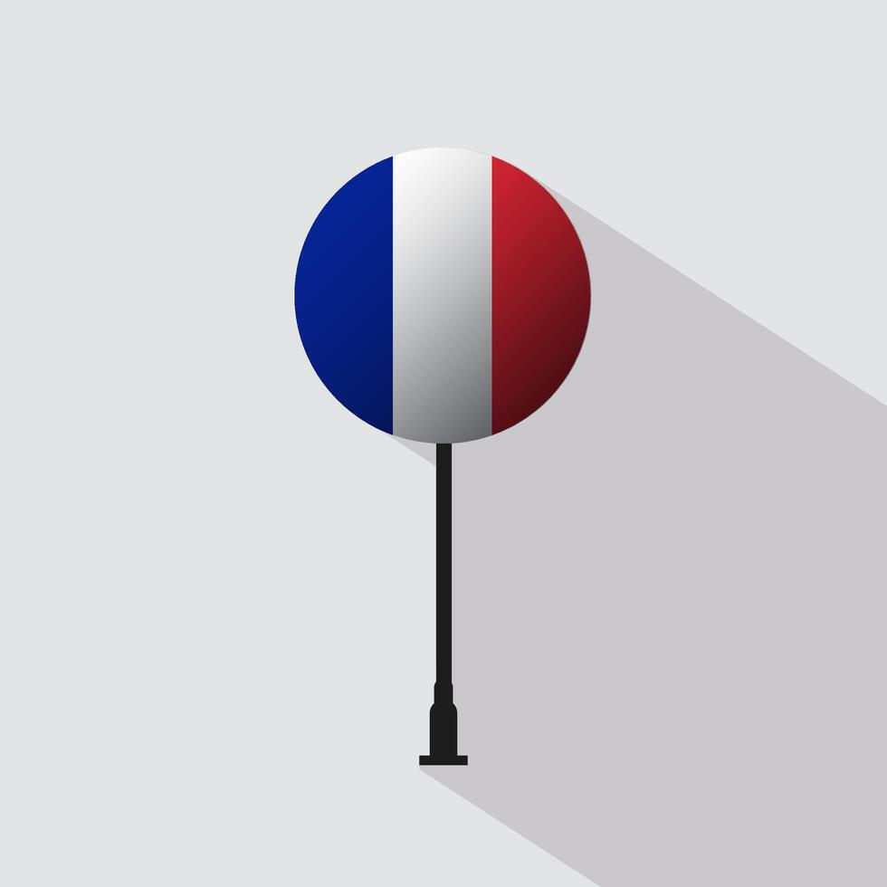 France Circle Sign Flag Illustration vector