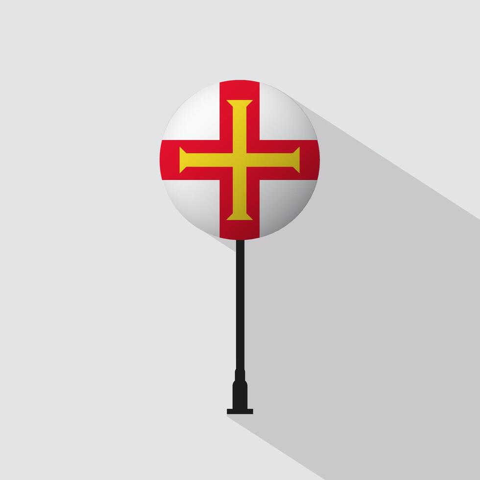 Guernsey Circle Sign Flag Illustration vector