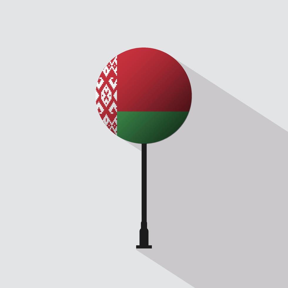 Belarus Circle Sign Flag Illustration vector