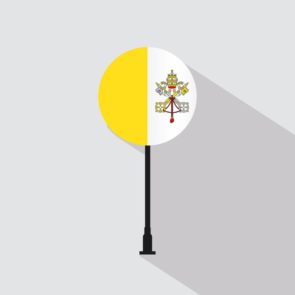 Vatican National Circle Sign Flag Illustration vector