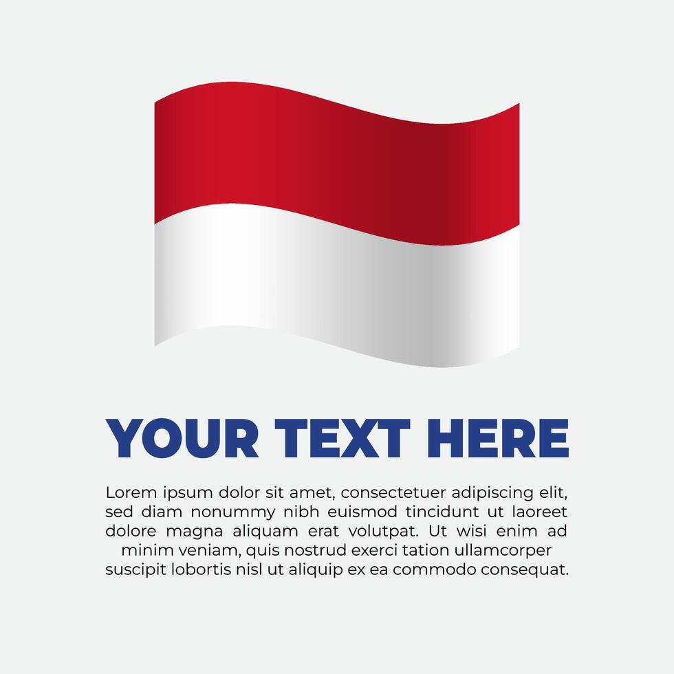 Monaco Flag Banner Background Template vector