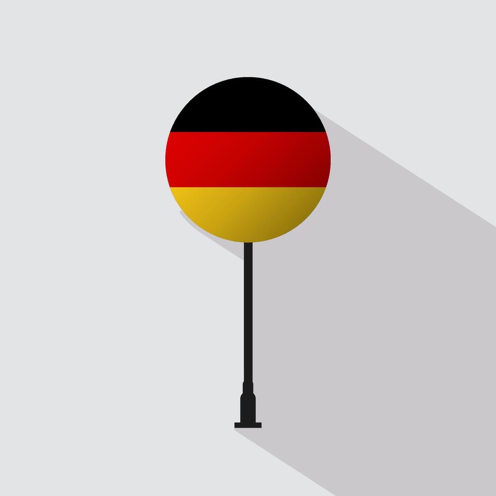 Germany National Circle Sign Flag Illustration vector