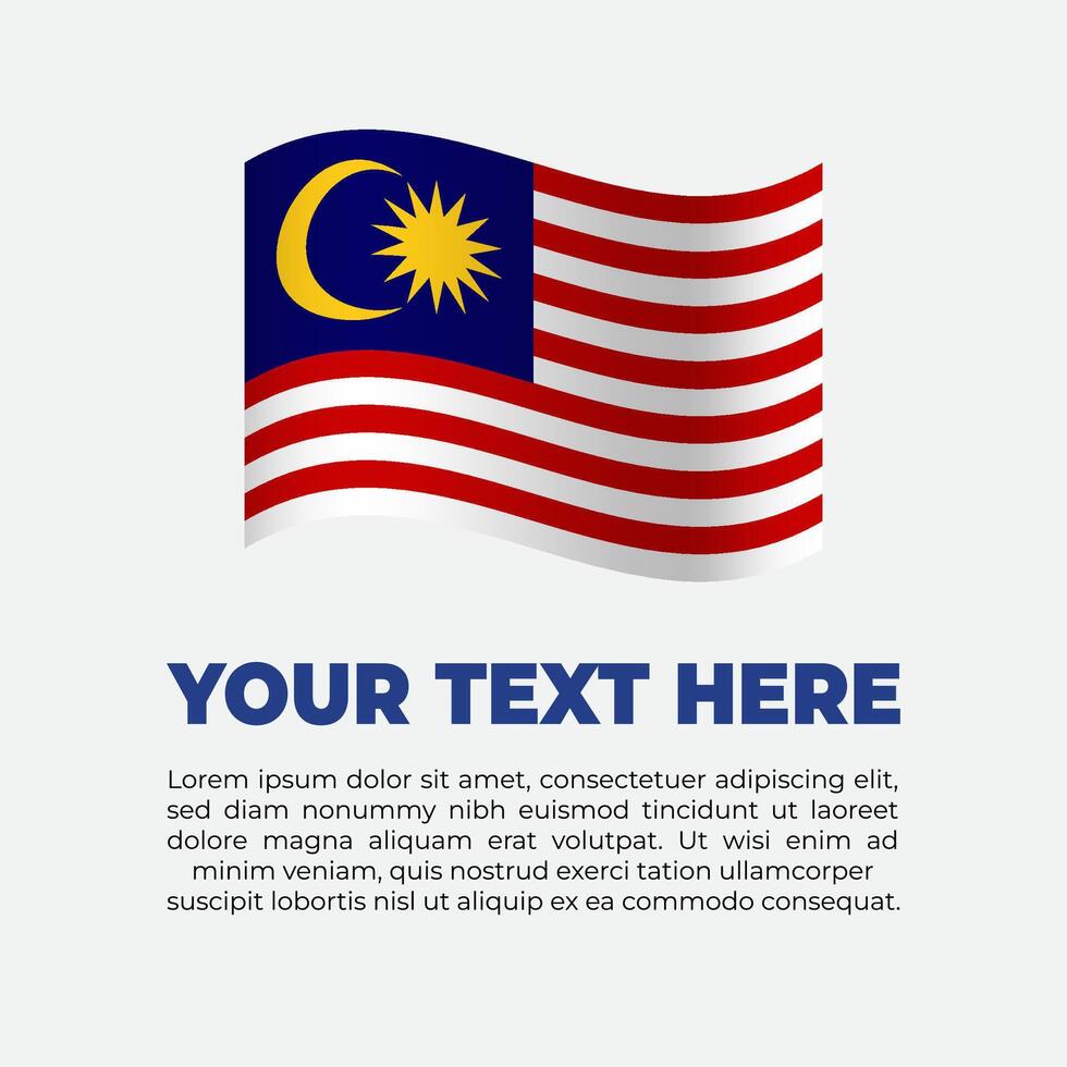Malaysia Flag Banner Background Template 51786794 Vector Art at Vecteezy