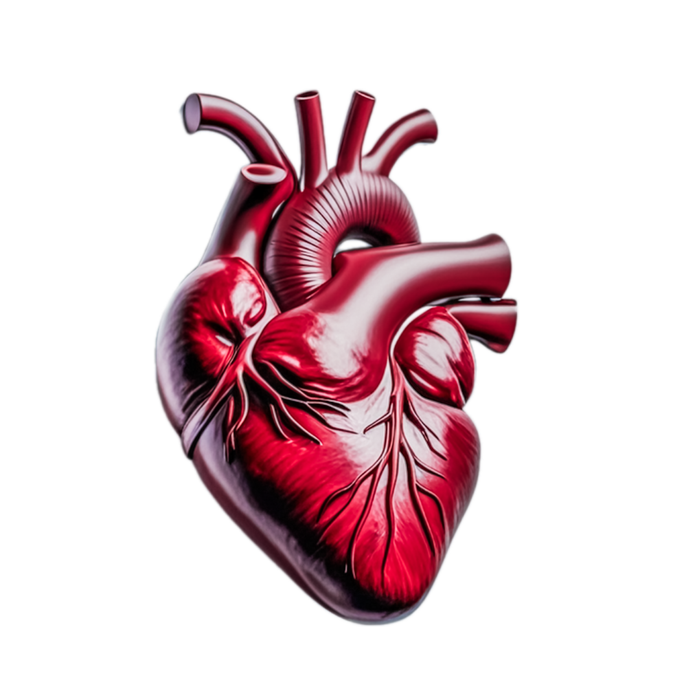 3d human heart model png