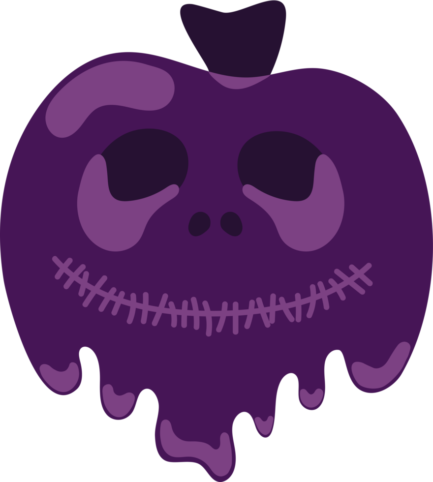 Happy Halloween day isolate element of skull. png