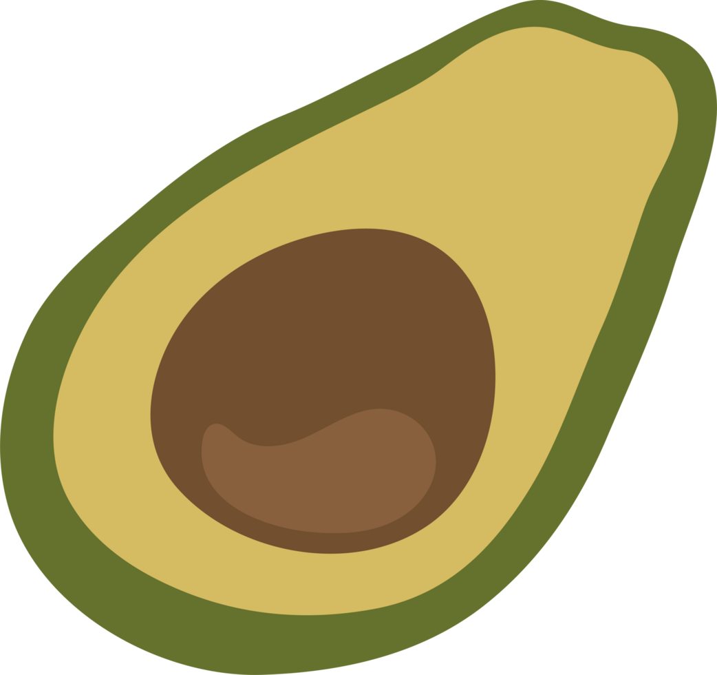 Isolate Avocado icon stickers, planner stickers and scrapbook stickers. png