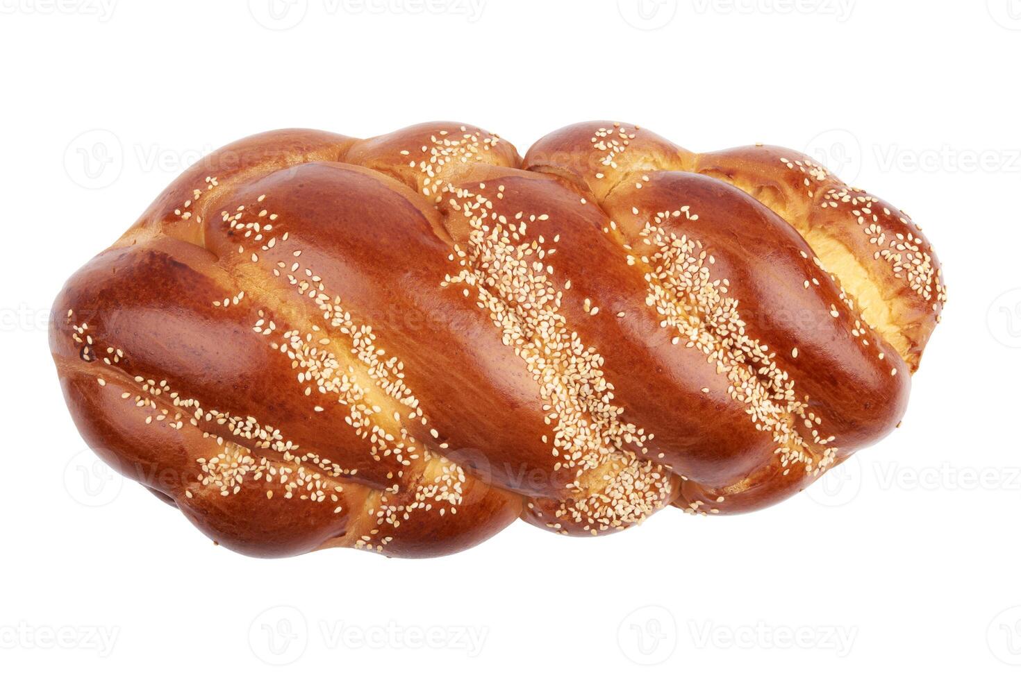Challah on white photo
