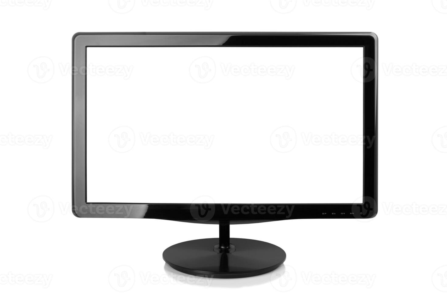 Computer monitor on white photo