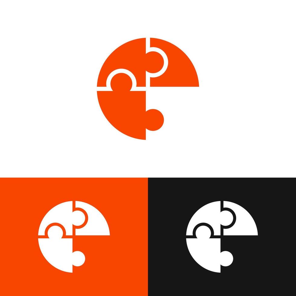 The intelligence symbol combines the letter 'E' with puzzle elements to encourage creative and critical thinking vector