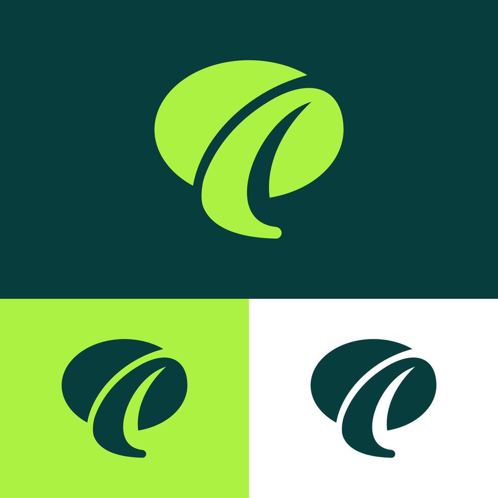 The design's natural dialogue combines elements of chat and leaves, creating a calming, interactive atmosphere vector