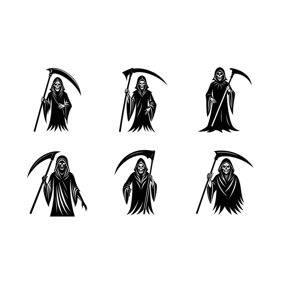 Stunning reaper of death design for Halloween or dark-themed projects vector