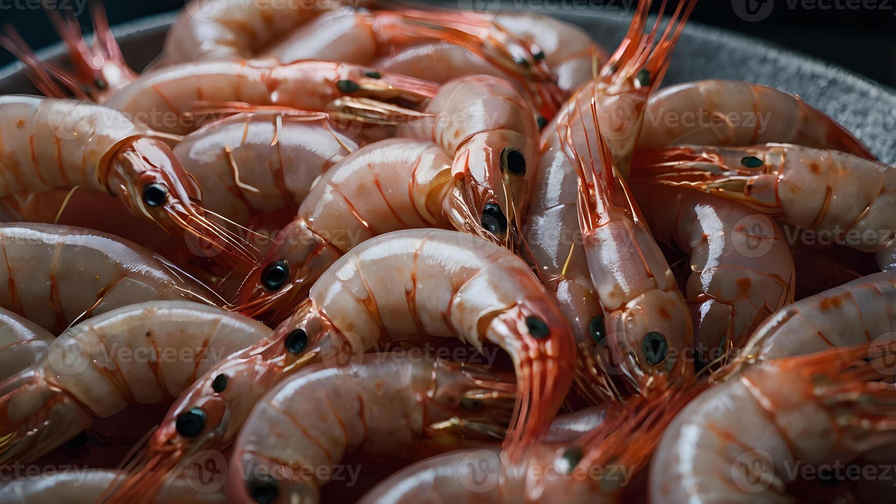 Fresh Raw Prawns Ready to Cook photo