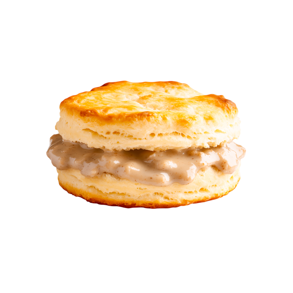 Delicious Southern Breakfast Biscuit Sandwich png